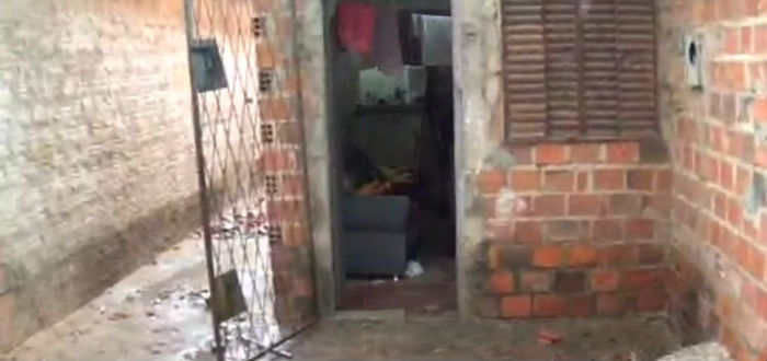 Residência onde ocorreu o crime (Crédito: Rede Meio Norte)