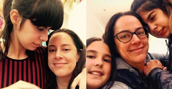 Silvia Abravanel e suas filhas