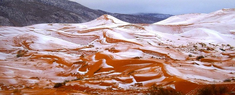 Neva no deserto do Saara pela segunda vez na história