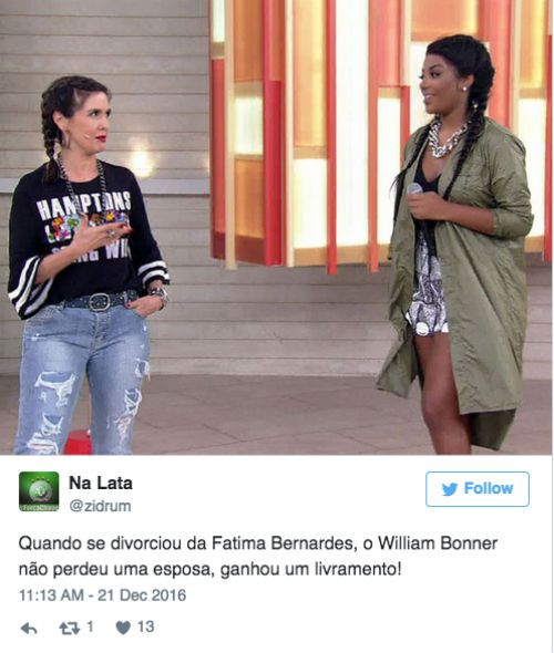 Memes de Fátima Bernardes na internet
