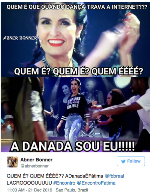 Memes de Fátima Bernardes na internet