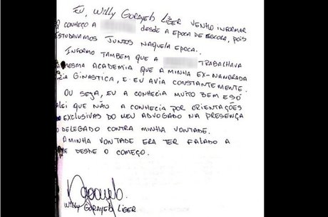 Suspeito escreveu carta corrigindo versão anterior em que disse não conhecer a vítima; documento foi anexado ao processo