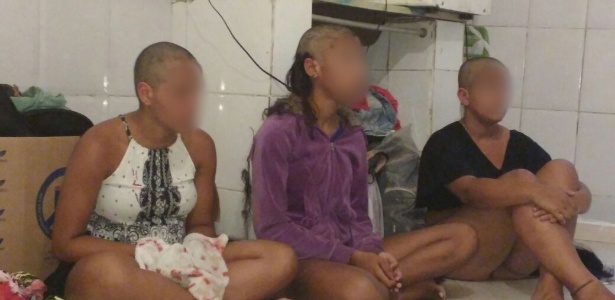 Mulheres são humilhadas e têm cabeças raspadas por traficantes