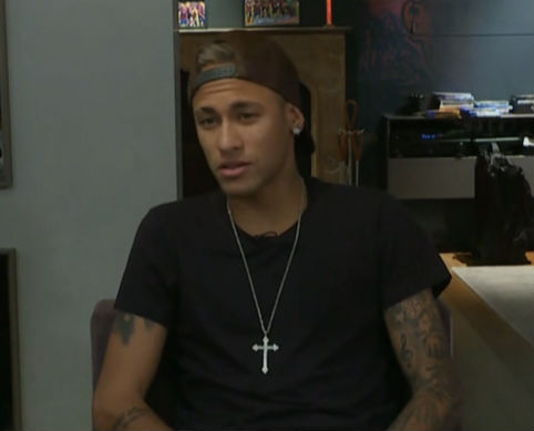 Neymar durante entrevista (Crédito: Reprodução)