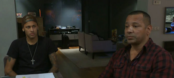 Neymar durante entrevista (Crédito: Reprodução)