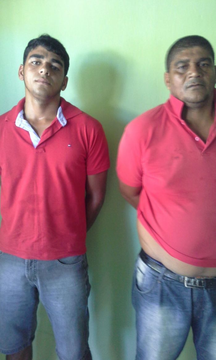 Pai e filho são presos acusados de furto em São Braz do Piauí (Crédito: Divulgação)