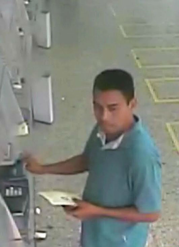 Suspeito de aplicar golpes em agências bancárias (Crédito: Divulgação Pol. Civil)