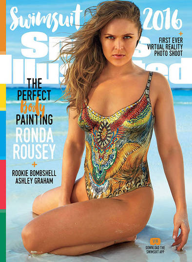 Uma das opções de capa é Ronda Rousey (Crédito: Reprodução)