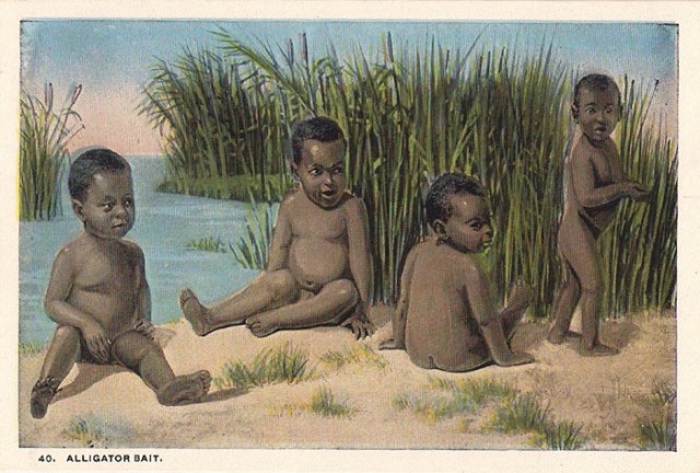 EUA: Bebês negros eram usados como iscas para caçar jacarés