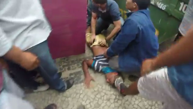 Acusado de assalto linchado no Centro de Teresina