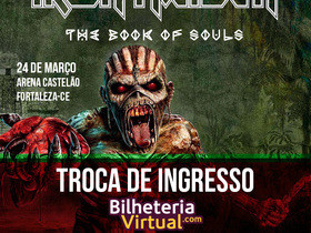 Liberada troca de ingressos do show do Iron Maiden em Fortaleza