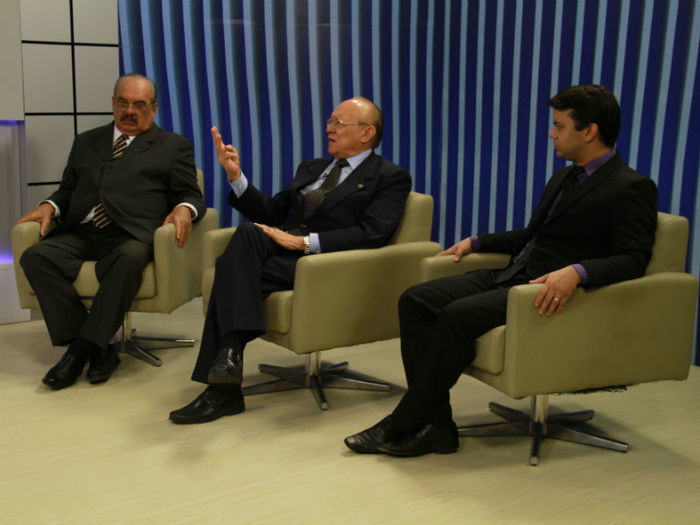 Entrevista no estúdio do Programa Agora (Crédito: Kelson Fontenele )