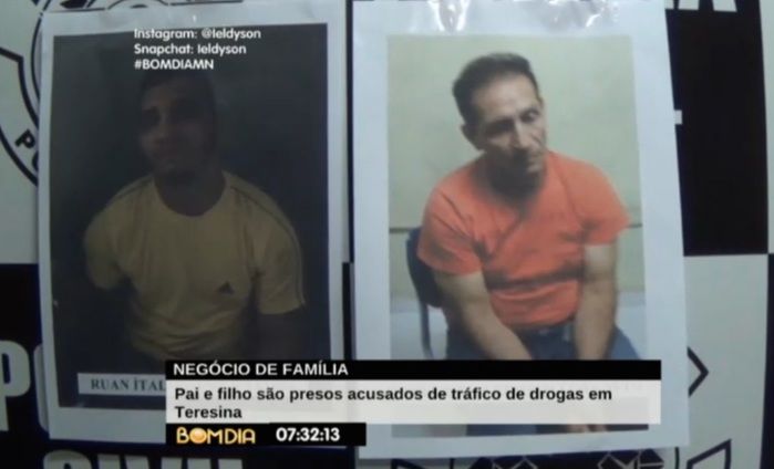 Acusados são pai e filho (Crédito: Reprodução/TV Meio Norte)
