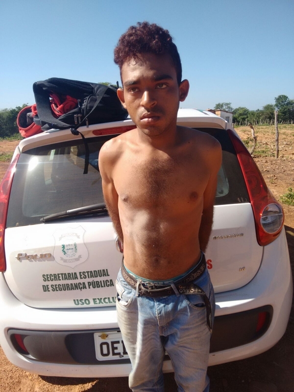 Acusado de vários crimes preso em Bom Jesus (Crédito: Reprodução)
