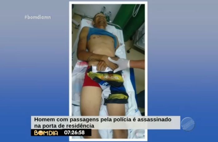 Vítima já tinha passagens pela polícia (Crédito: Reprodução/TV Meio Norte)