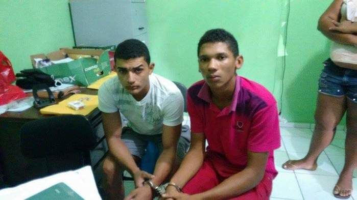 Dois dos três jovens capturados em Regeneração