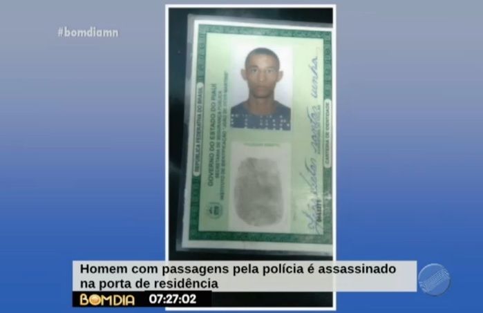 Vítima já tinha passagens pela polícia (Crédito: Reprodução/TV Meio Norte)