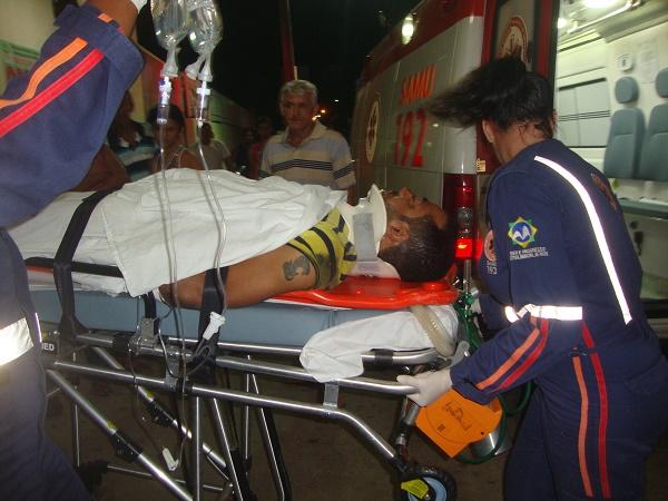 Tadeu Rocha de Araújo ficou bastante ferido