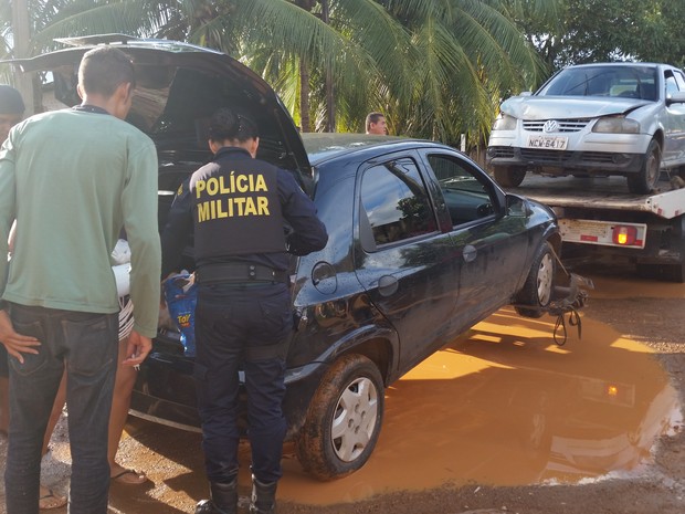 Carro onde a vítima estava