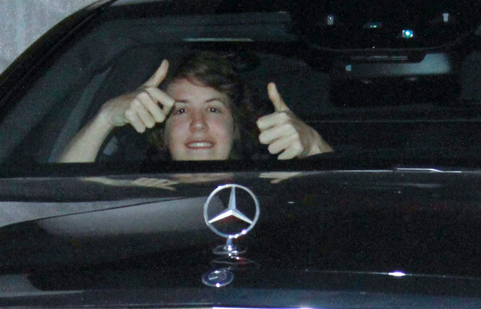 Lucas, esteve com os pais