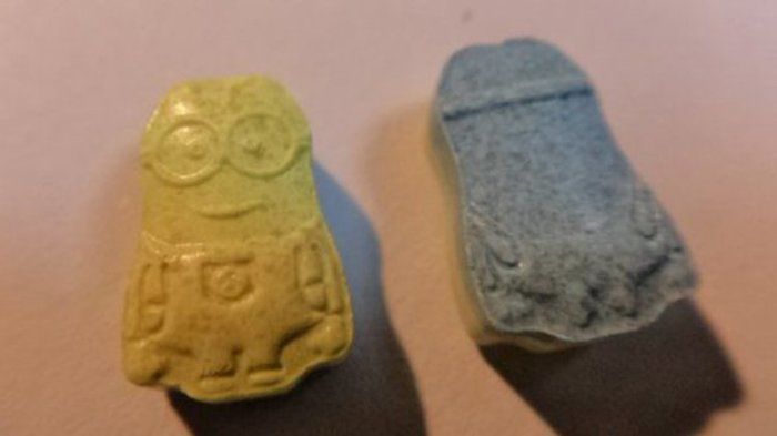 Pílulas de ecstasy em formato de 'Minions' (Crédito: Reprodução)