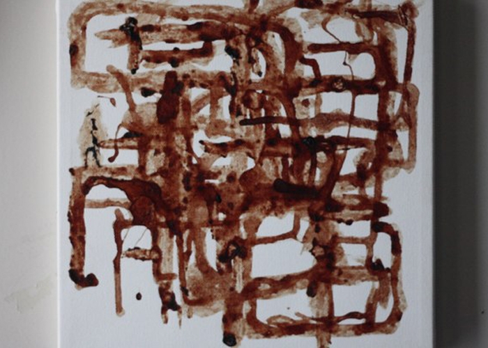 Samera Paz fez pintura com sangue menstrual