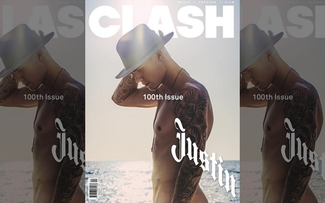 Foto de Bieber na capa da Clash