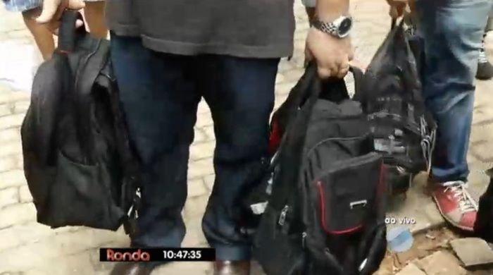 Material apreendido (Crédito: Reprodução/TV Meio Norte)