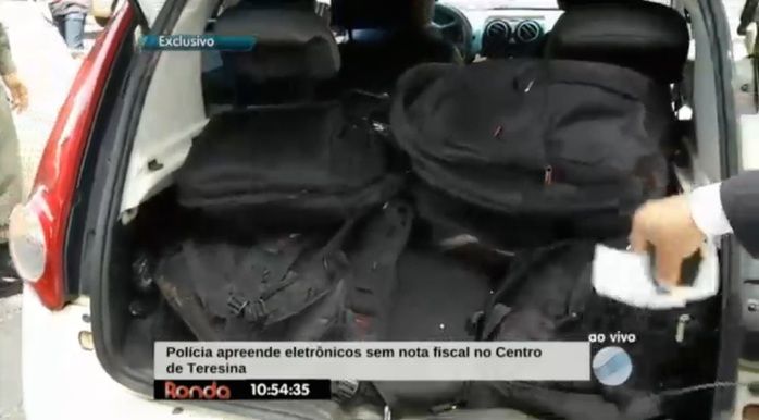 Material apreendido em operação (Crédito: Reprodução/TV Meio Norte)