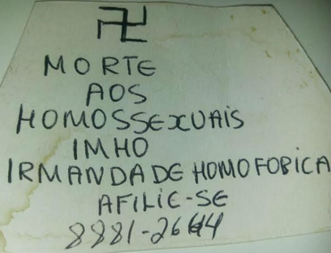 Bilhetes distribuídos por suposta 'irmandade'