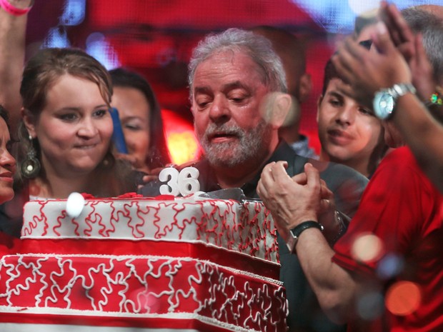 Lula no aniversário do PT (Crédito: Reprodução)