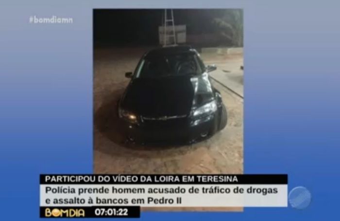 Carro encontrado com o acusado (Crédito: Reprodução)