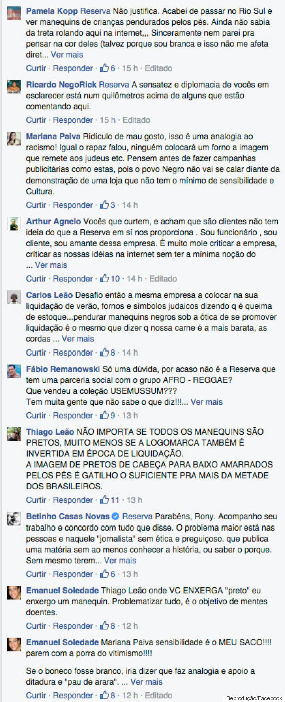 Comentários facebook (Crédito: Reprodução)