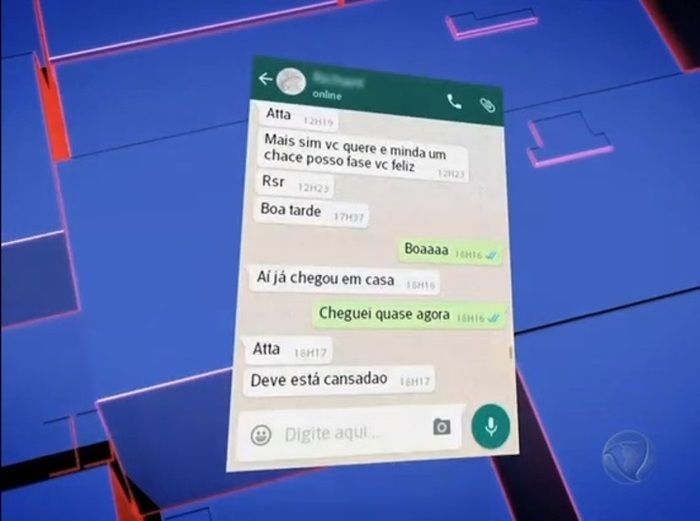 Mensagens trocadas pelo pedófilo e a mãe do garoto (Crédito: Reprodução)