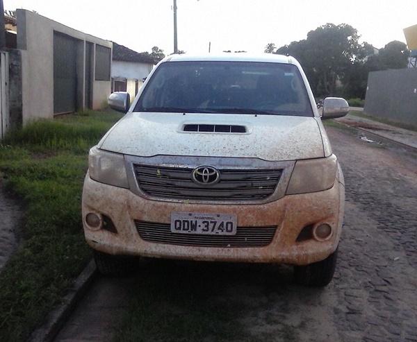 Veículo abandonado no município que pode ter sido roubado pelo homem capturado