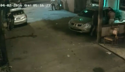 Imagens câmeras de segurança (Crédito: Reprodução)
