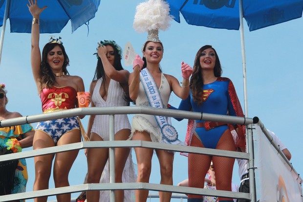 Atrizes fizeram a festa