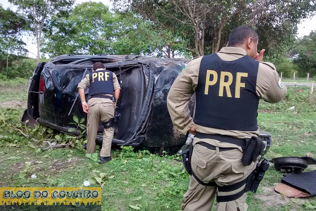Capotamento BR 343 (Crédito: Divulgação)