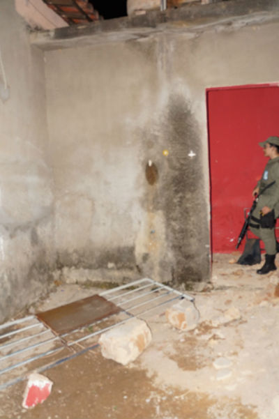 Delegacia foi quebrada pelo detento (Crédito: Portalsanjoanense)