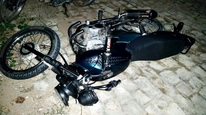 Acidente com motocicleta
