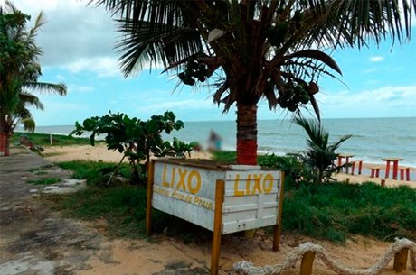 Praia que o acusado foi preso (Crédito: Reprodução)