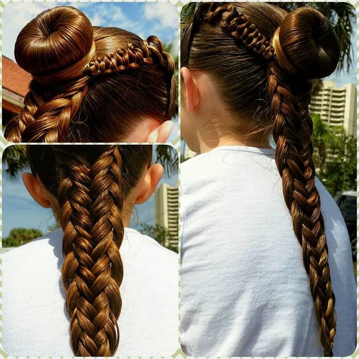 Pai faz sozinho lindas tranças no cabelo de sua filha (Crédito: Reprodução)