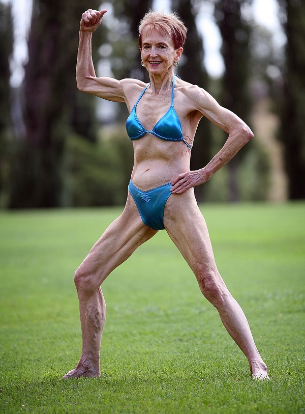 Fisiculturista de 73 anos quer mudar percepção sobre a velhice (Crédito: Reprodução)