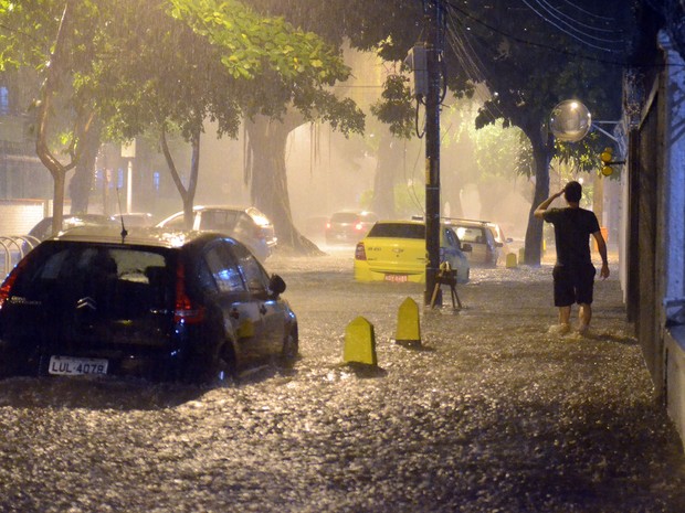 Temporal causa alagamentos e deixa dois mortos do Rio (Crédito: Reprodução)