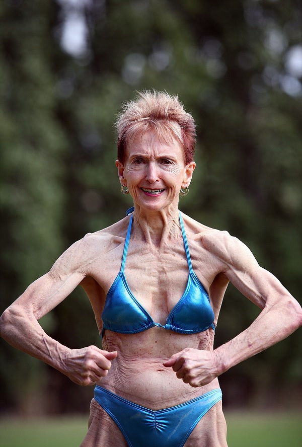 Fisiculturista de 73 anos quer mudar percepção sobre a velhice (Crédito: Reprodução)