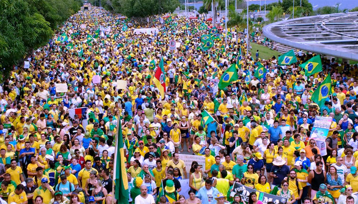 Protestos contra Dilma reuniram cerca de 3,6 milhões de pessoas (Crédito: G1)
