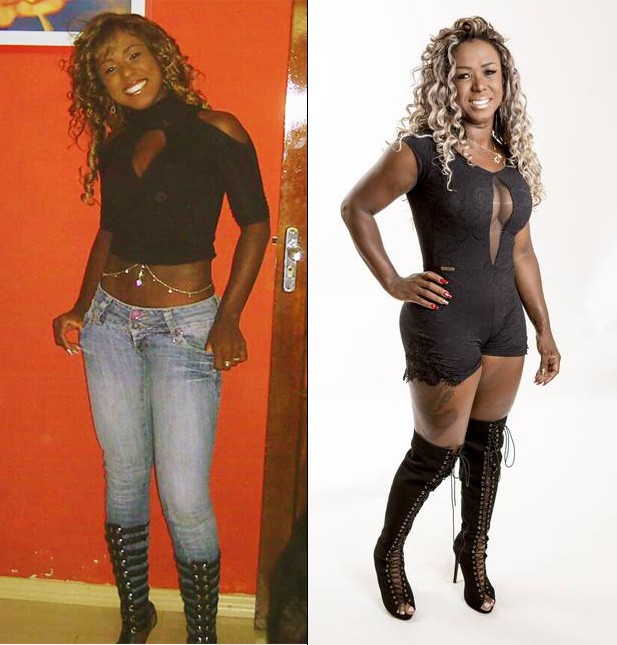 Ex-BBB Adélia: antes e depois (Crédito: Arquivo Pessoal )