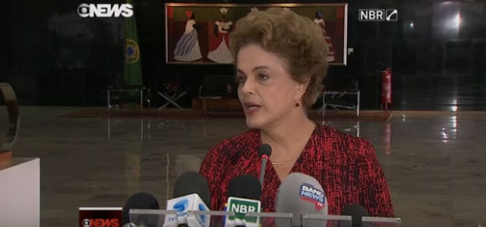 Dilma falou sobre a nomeação de Lula (Crédito: Reprodução)