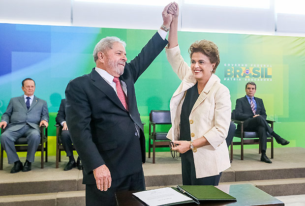 Dilma deu posse a Lula na Casa Civil (Crédito: Agência Brasil )