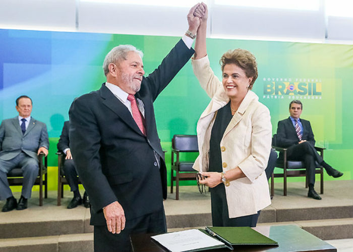 Dilma nomeou Lula como ministro da Casa Civil (Crédito: Estadão )